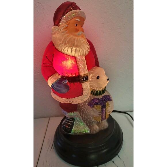 Old World Christmas OWC Merck 2008 Santa’s Helper Light Polar Bear Works - Picture 4 of 11